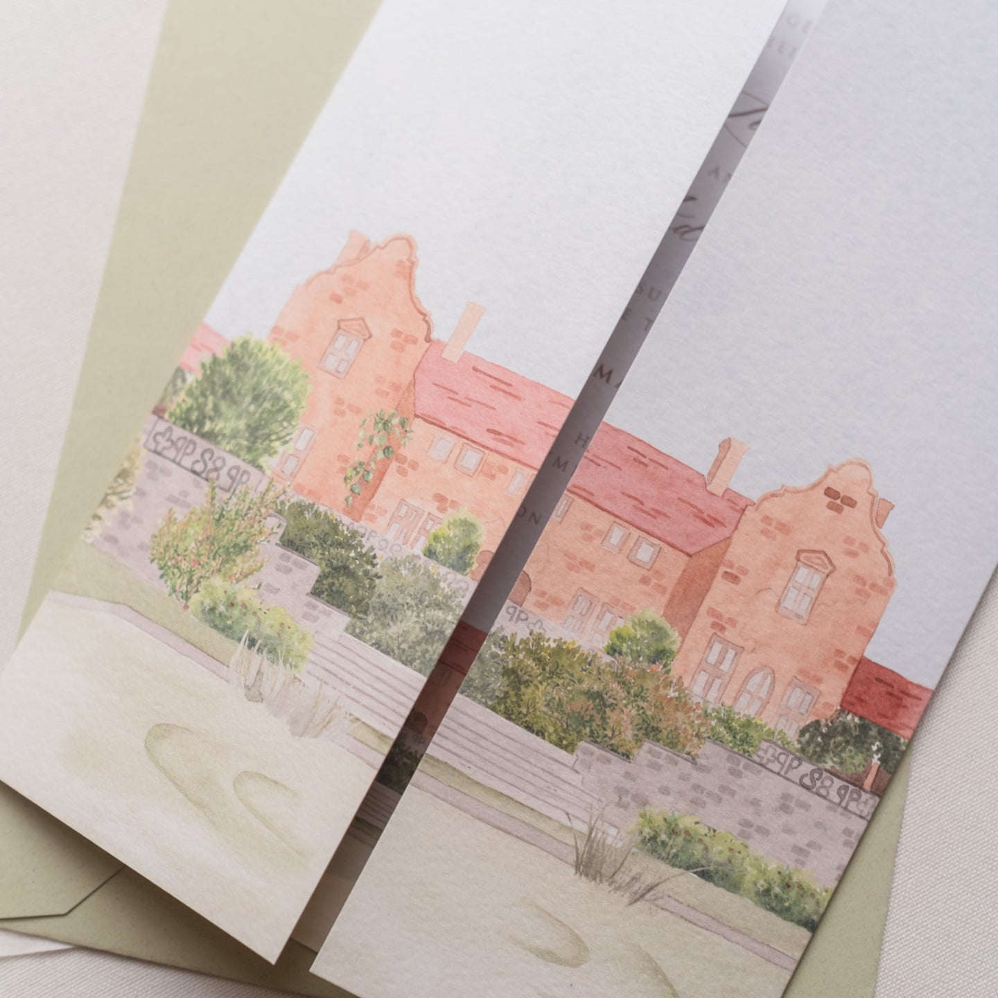 Safari Folded Wedding Invitation